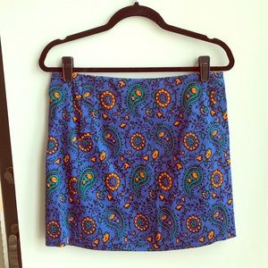 J. Crew Factory Printed Paisley Skirt NWT